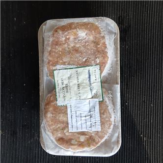 4 Pork and Leek Burgers