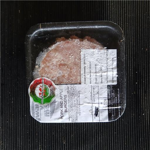 Pack of Pork and Apple Burger